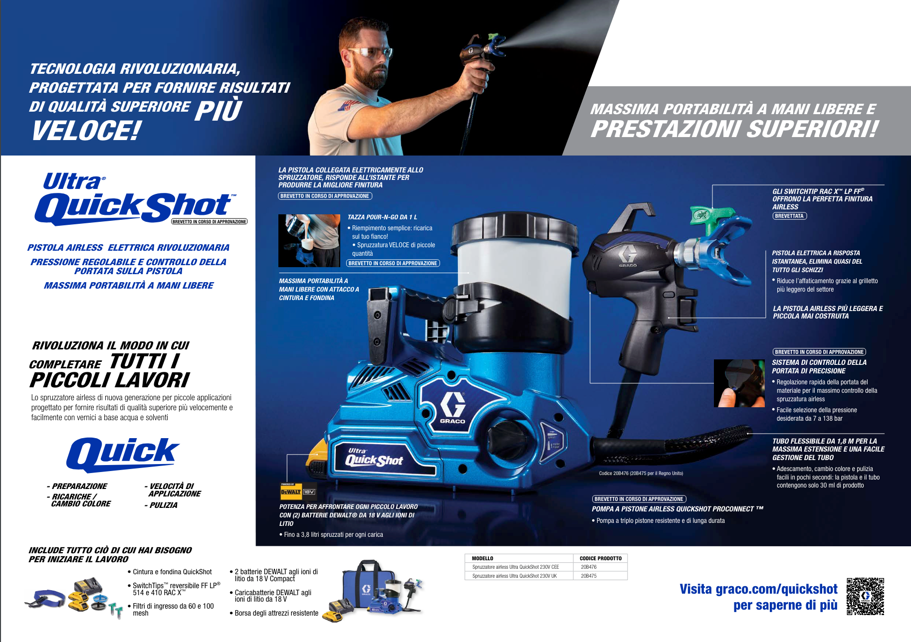 GRACO - ULTRA QUICKSHOT, CORDLESS AIRLESS SPRAYER